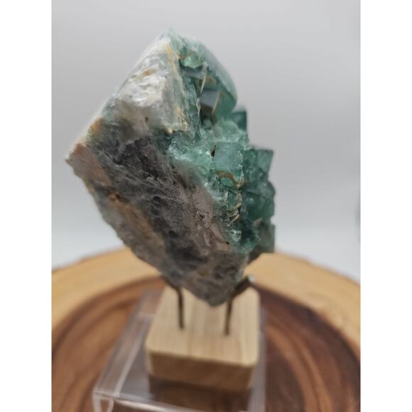 Raw Chunk Fluorite 1.27lb With Stand - Picture 4 of 10